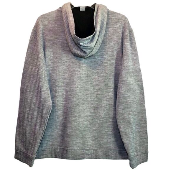 Reebok Men’s Hoodie Workout Jacket in Grey/Black Men’s L - Picture 3 of 5